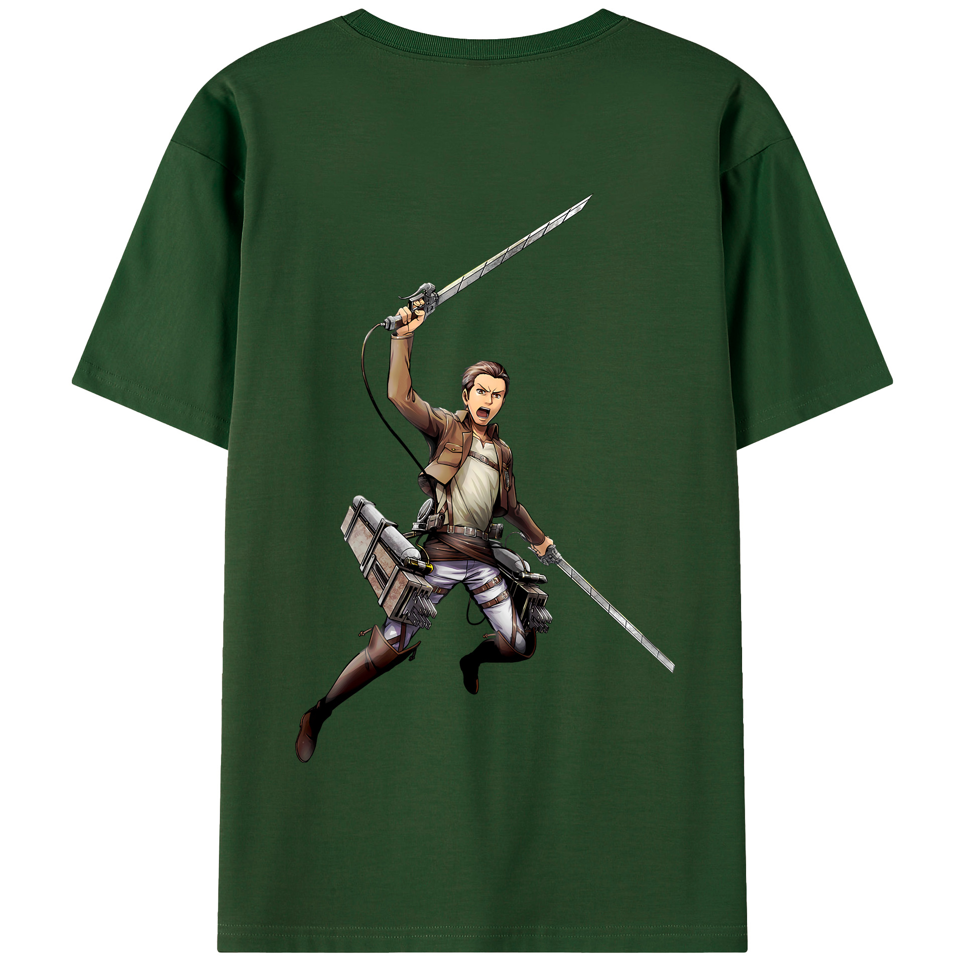 （画像用） 進撃の巨人 Attack on Titan 綿100％半袖Tシャツ（背面プリント）